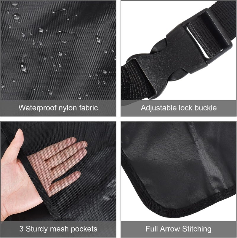 Naapesi Pack of 2 Car Seat Protectors with Organiser Pockets - Waterproof and Stain Resistant - Image 3
