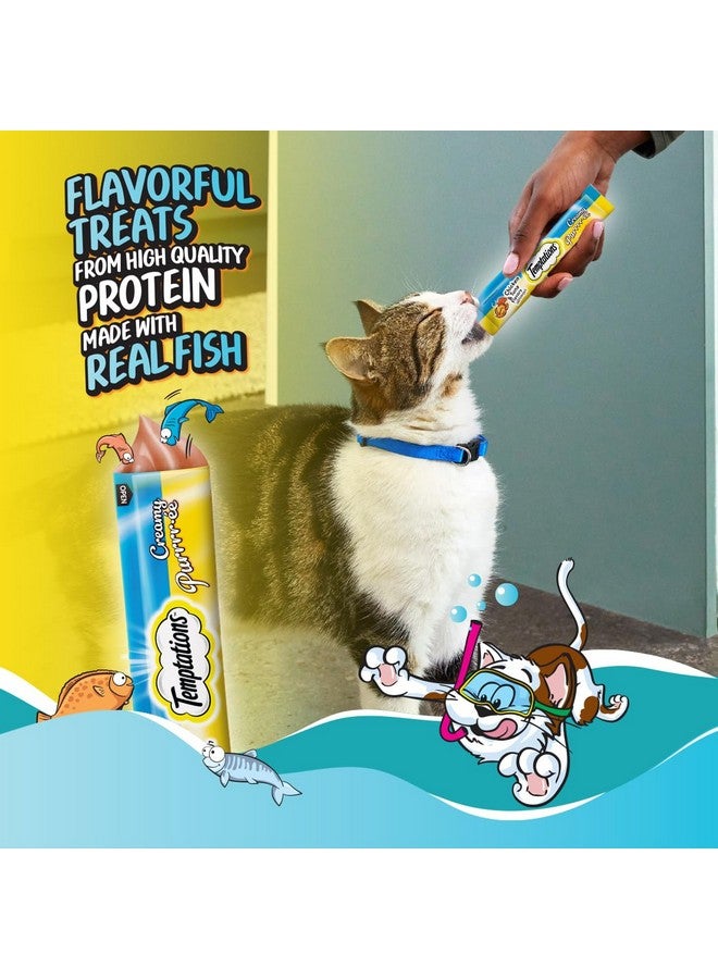 Temptations Creamy Purrrr-ee Cat Treats, Chicken & Tuna Flavors 1152g for adult, Pack of 24 - Image 2
