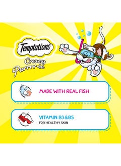 Temptations Temptations Creamy Purrrr-ee Cat Treats, Chicken & Tuna Flavors 1152g for adult, Pack of 24  - Image 4