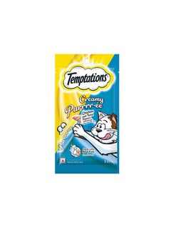 Temptations Temptations Creamy Purrrr-ee Cat Treats, Chicken & Tuna Flavors 1152g for adult, Pack of 24  - Image 1