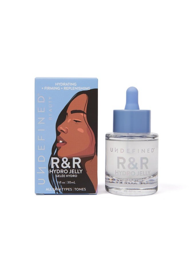 Undefined - Beauty R&R Hydro Jelly Face + Eye Serum Infused With Peptides Hyaluronic Acid Ashwagandha Centella Vegan Alternative To Snail Mucin For Dry Dehydrated Skin - Image 1