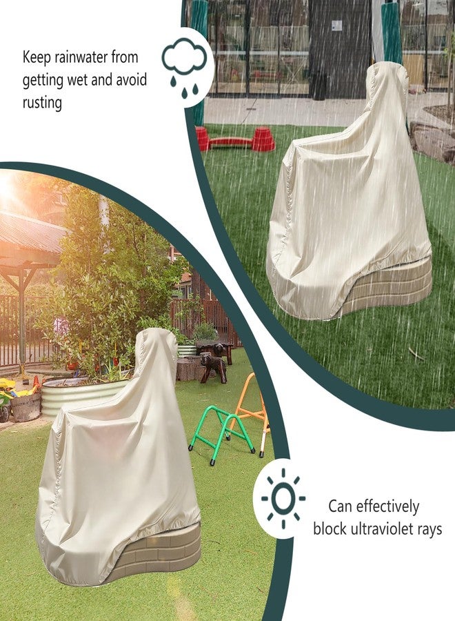 Krismile Kids Water Sensory Table Pool Cover, Heavy-Duty Waterproof Dust Proof Anti-UV Water Table Cover, Suitable for Splash Discovery Pond (Beige) - Image 5