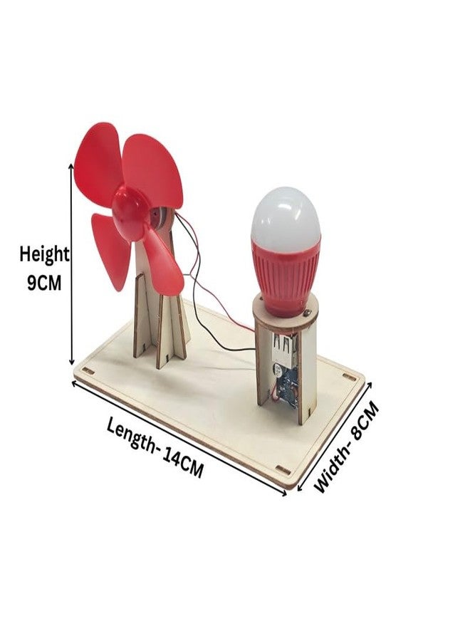 ESPtronics مشروع طاحونة الهواء من إي إس بترونيكس - تجربة علمية يمكنك صنعها بنفسك - مجموعة أدوات نموذج عملي في الفيزياء لأطفال المدارس - Image 3