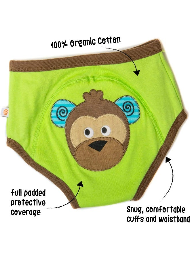 ZOOCCHINI ZOOCCHINI Potty Training Pants Unisex, Organic, Fairy Tale Character, Absorbent, Soft and Comfortable Training Underwear for Girls and Boys 2-4 Years (Pack of 3)  - Image 2
