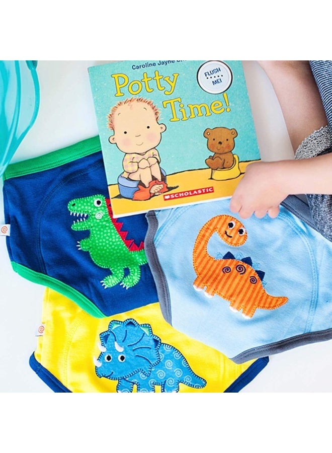 ZOOCCHINI ZOOCCHINI Potty Training Pants Unisex, Organic, Fairy Tale Character, Absorbent, Soft and Comfortable Training Underwear for Girls and Boys 2-4 Years (Pack of 3)  - Image 3