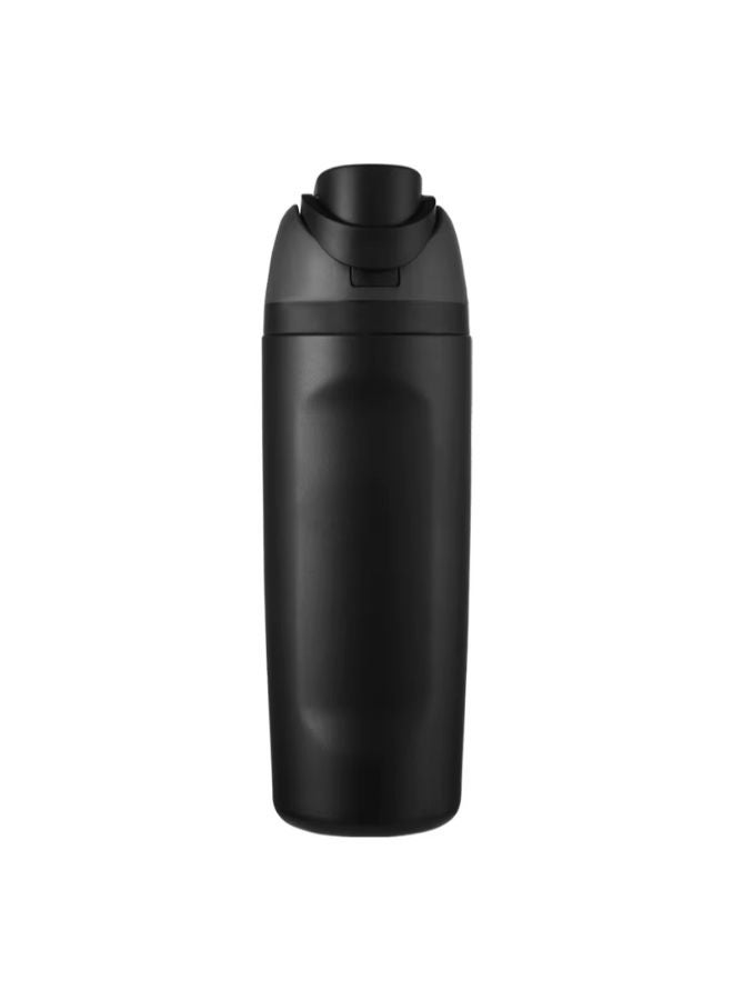 Stainless Steel Double Vacuum Insulated Sports Drinking Cup, Lock Design, 500ml (Black)