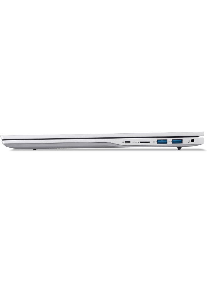 أيسر أسباير لايت AL16-54P-39U1، معالج إنتل® كور™ i3-1305U، 16 جيجابايت رام، 512 جيجابايت SSD، شاشة 16" WUXGA IPS، رسومات إنتل® UHD مع ذاكرة مشتركة، ويندوز 11 برو، لوحة مفاتيح إنجليزية، فضي - Image 3