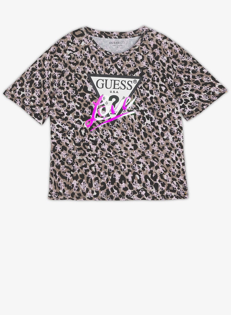 GUESS Kids Midi Short Sleeve T-Shirt - Image 1