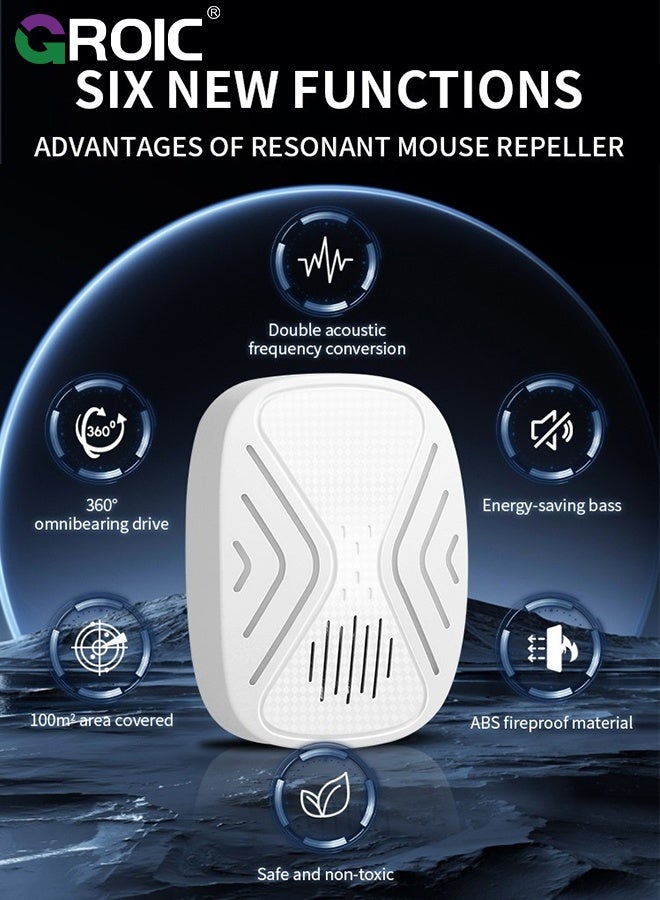 GROIC Ultrasonic Pest Repeller, Electronic Mice Repellent Plug-in, Ultrasonic Pest Repeller Rodent Repellent for Repelling Rats, Mouse, Spiders, Moths  - Image 3