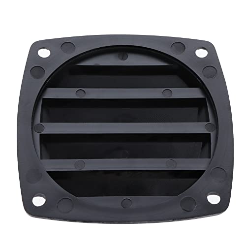 VTurboWay 2 Pcs Louvered Flush Plastic Thru Vent, Marine Boat Vent, 2-3/4", Black, Free Installation Screws - Image 5