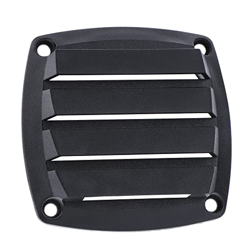 VTurboWay 2 Pcs Louvered Flush Plastic Thru Vent, Marine Boat Vent, 2-3/4", Black, Free Installation Screws - Image 4