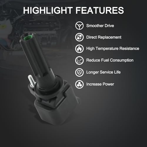 DICMIC Set of 6 Ignition Coil Pack Compatible with Chevrolet Trailblazer Colorado GMC Envoy Canyon Buick Rainier Isuzu Ascender Saab 9-7X Hummer H3 H3T L6 4.2L Replace# UF497, 12629472, C1558 - Image 4