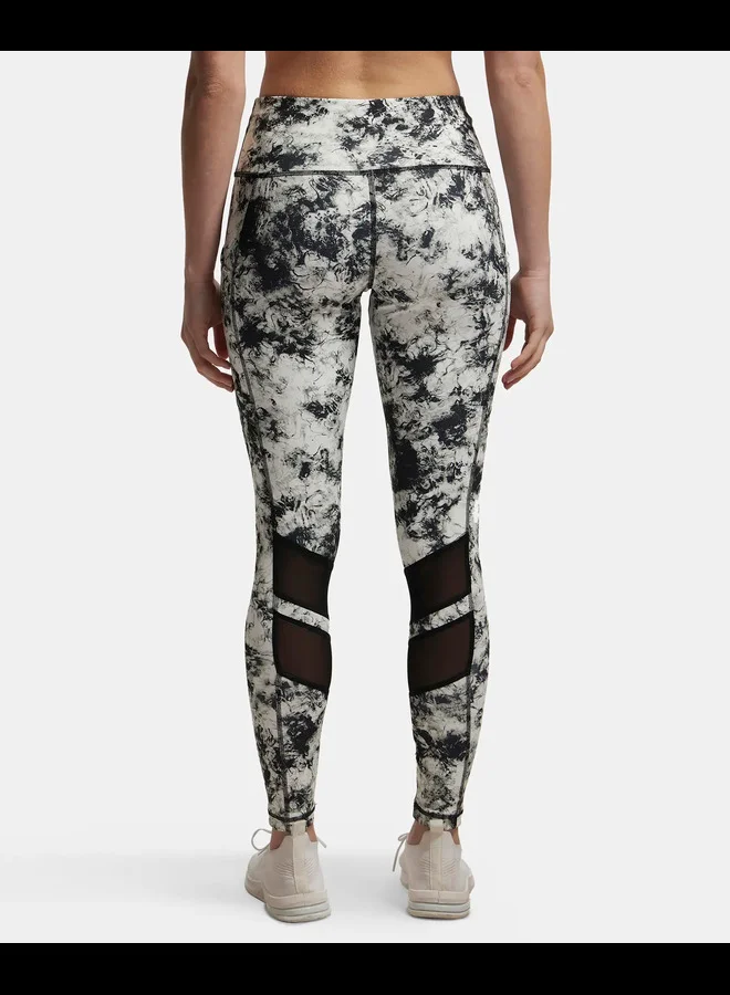 JOCKEY Jockey MW38 Women's Microfiber Elastane Stretch Performance Leggings with Breathable Mesh and Stay Dry Technology