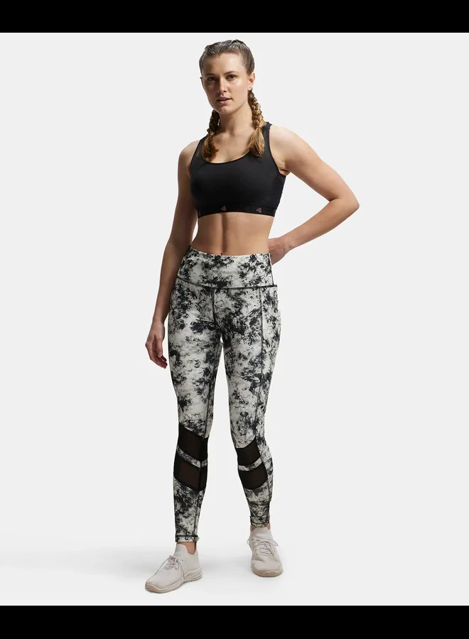 JOCKEY Jockey MW38 Women's Microfiber Elastane Stretch Performance Leggings with Breathable Mesh and Stay Dry Technology