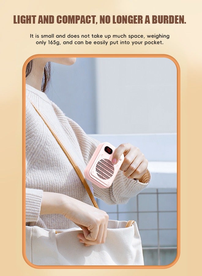 Voice Amplifier with Wired Microphone Headset, Portable Rechargeable Pa System Speaker Personal Speech Amplifier, Loudspeaker for Teachers Tour Guides Coaches Metting Yoga Fitness (Pink) - Image 3