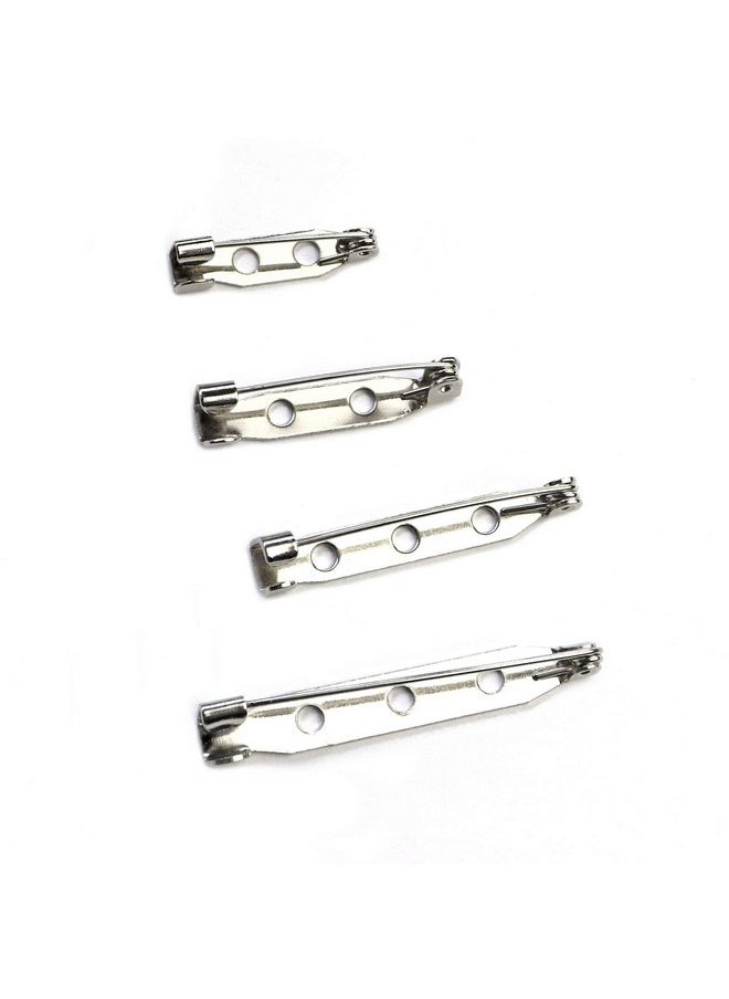 Millennial Essentials Bar Pins Brooch Clasp Pin Backs Safety Pin 120 Pieces Silver For Name Tags Badges (4 Sizes 20Mm 25Mm 32Mm 38Mm)  - Image 4