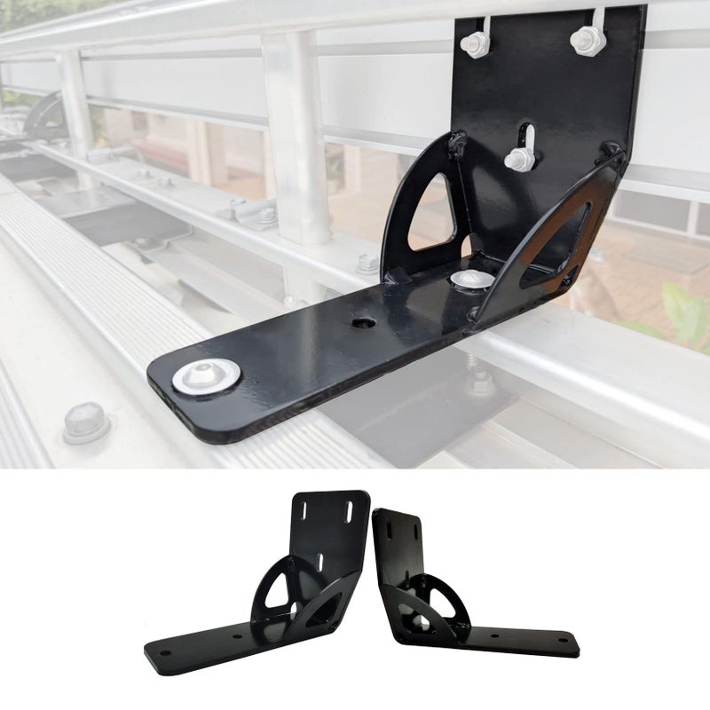 LicBund 50mm Awning Bracket Gusseted Holder Compatible with Thule Rhino Heavy Duty Bar 2 Awning Bracket 813402 - Image 2