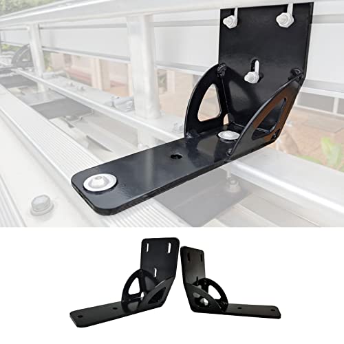 LicBund 50mm Awning Bracket Gusseted Holder Compatible with Thule Rhino Heavy Duty Bar 2 Awning Bracket 813402 - Image 1