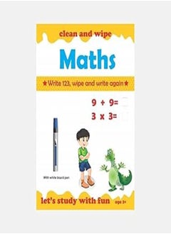 Yassin Yassin 123 maths learning booklet for kids + whiteboard pen 
