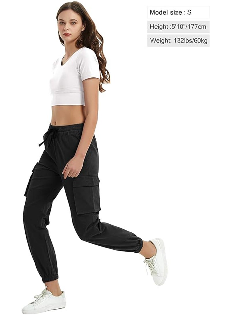Sharpdo Cargo Pants for Women Utility Pants Casual Hiking Trousers Chino Twill Pants - Image 2