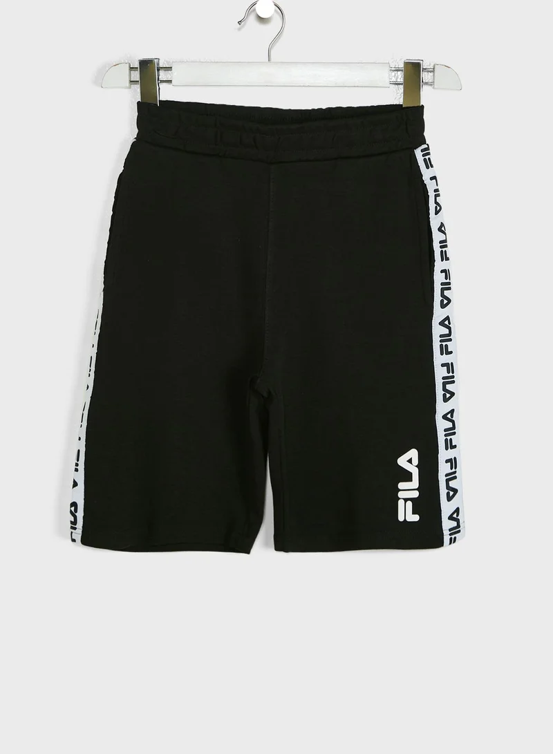 FILA Youth Side Logo Tape Shorts