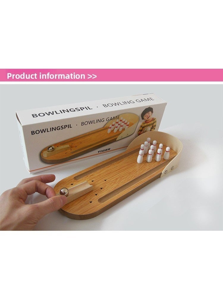 Mini Bowling, Children's Educational Tabletop Game, Improve Family Atmosphere - Image 1