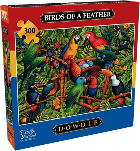 Buffalo Games Eric Dowdle Birds of a Feather 300 Piece Jigsaw Puzzle for Adults Challenging Puzzle Perfect for Game Nights Finished Size is 2125 x 1500 - Image 1