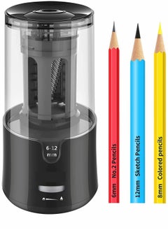 Y&D Electric Pencil Sharpener Rechargeable and Autostop Large Professional Art for 6 to 12mm Pencils Classroom Office Home Kids Teachers Artists  - Image 1