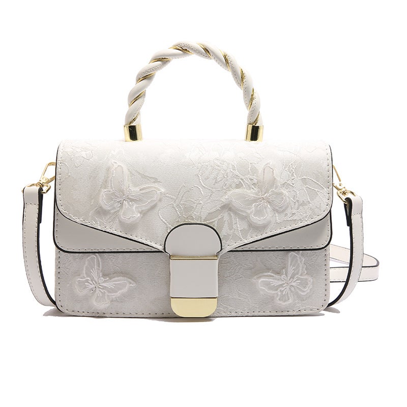 High-End Women'S Tote Bag Simple All-Match Fashion Portable Small Bag Texture Retro Saddle Crossbody Bag - Image 1