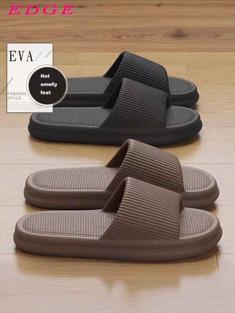 Unisex EVA Slippers - Soft Sole Indoor/Outdoor Sandals, Suitable For Home, Bathroom, Beach, Fashion Casual Style, Popular Design, Multiple Colors Available, Cute Slippers [New High-End], Lightweight And Non-Fatiguing, Suitable For All Seasons -