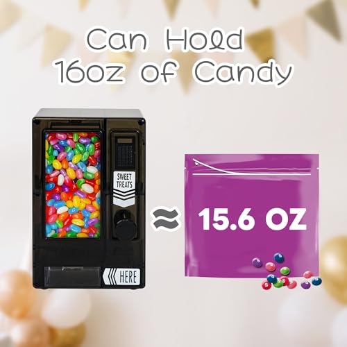 YOBRO Candy Dispenser, Cute Vending Machine for Desktop, Manual Candy Machine, Dispense Mini Candies, Birthday&Christmas Gift for Girls, Gift for Friends Girlfriends (Black) - Image 5