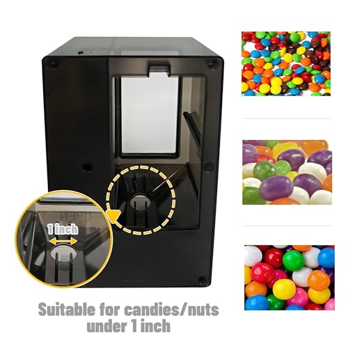 YOBRO Candy Dispenser, Cute Vending Machine for Desktop, Manual Candy Machine, Dispense Mini Candies, Birthday&Christmas Gift for Girls, Gift for Friends Girlfriends (Black) - Image 4