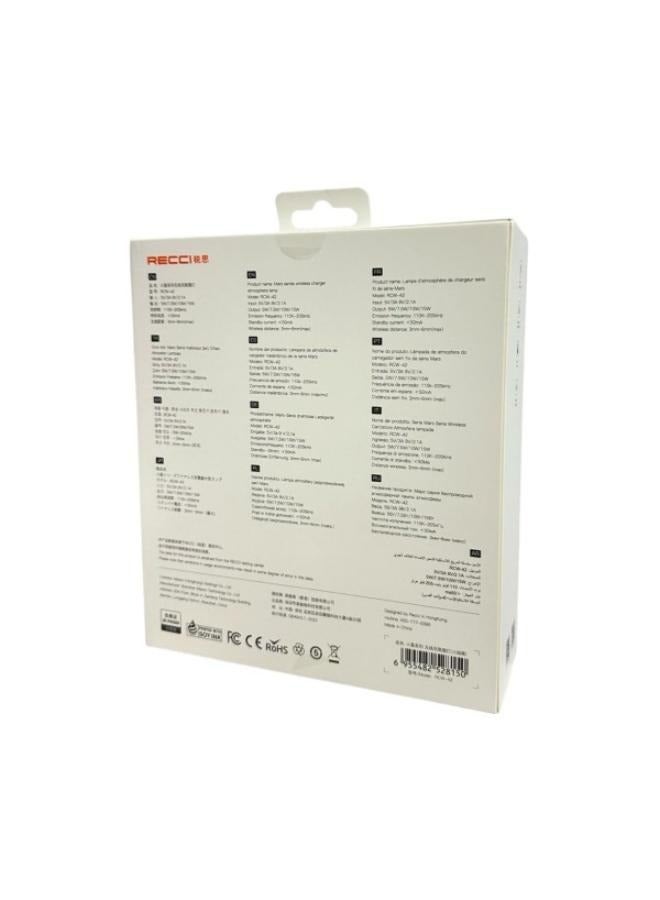 شاحن لاسلكي + ضوء ليلي Recci Mars RCW-42 15W