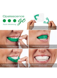 Opalescence Opalescence Go - Prefilled Teeth Whitening Trays - Original 15% - (4 Treatments) - Hydrogen Peroxide with PF - Cool Mint - Made by Ultradent. 4648-1  - Image 2