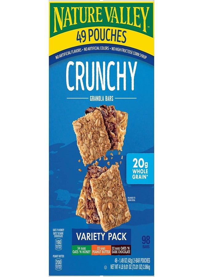 Nature Valley Crunchy Granola Bars Variety Pack 49 pouches - 1.49 oz each (98 bars) - Image 4
