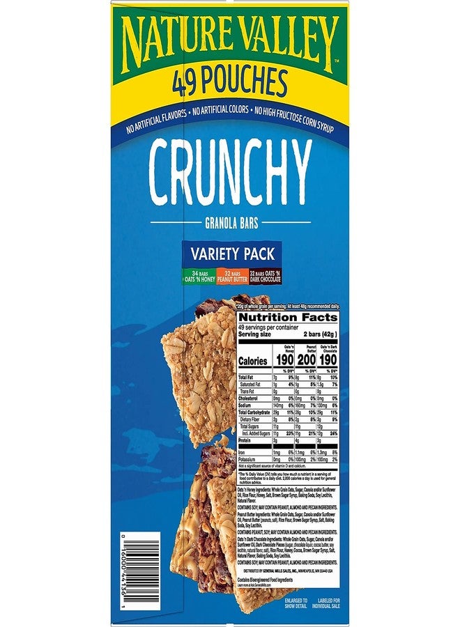 Nature Valley Crunchy Granola Bars Variety Pack 49 pouches - 1.49 oz each (98 bars) - Image 3
