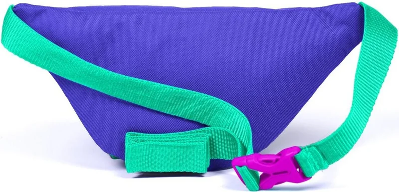 CORAL HIGH Kids Lavender Water Green Graffiti Patterned Waist Bag 12625