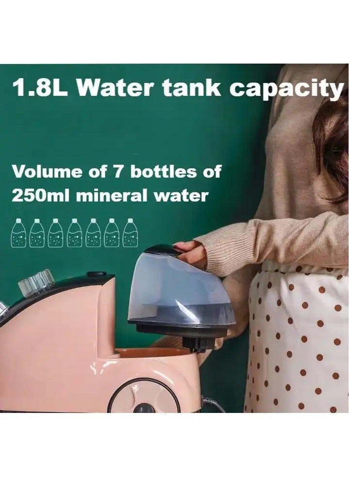 Denx A Small Easy To Carry And Very Effective Steam Iron With A Power Of 2000 Watts That Removes Wrinkles From All Types Of Fabrics. Comes With A Large Water Tank With A Capacity Of 1.8 Liters - Pink - Image 4