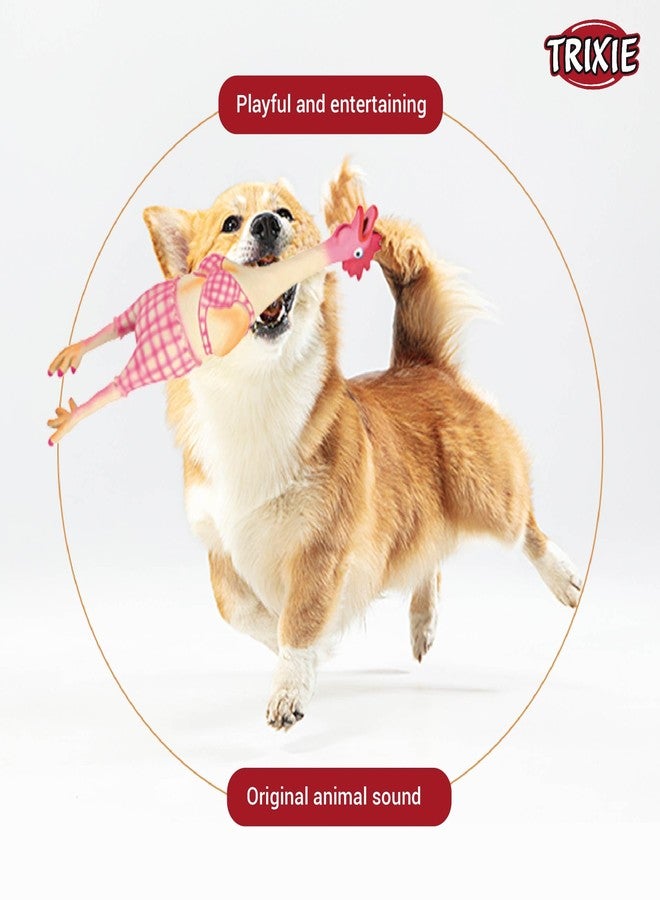 TRIXIE Hen Toy For Dogs-48 Cm|Made With Durable And Non-Toxic Latex Material,Encourages Positive Chew Behaviour And Maintains Dental Hygiene|Recommended For Dogs Of All Breeds And Sizes - Image 5
