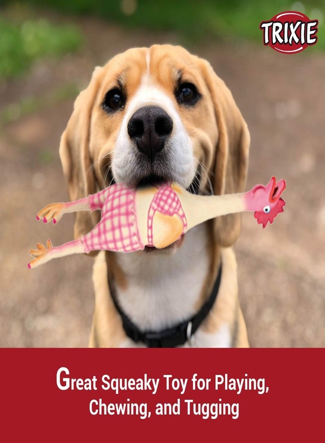 TRIXIE Hen Toy For Dogs-48 Cm|Made With Durable And Non-Toxic Latex Material,Encourages Positive Chew Behaviour And Maintains Dental Hygiene|Recommended For Dogs Of All Breeds And Sizes - Image 4