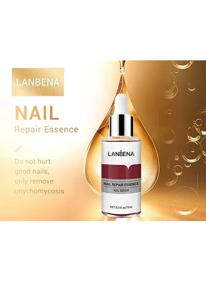 لان بينا مصل إصلاح الأظافر ، إصلاح الأظافر ، إصلاح وتجديد الأظافر التالفة والمكسورة والمتشققة والمتلونة (15 مل) - Image 4