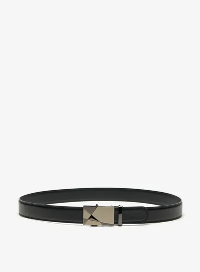 LBL by Shoexpress Men's Solid Belt with Buckle Closure