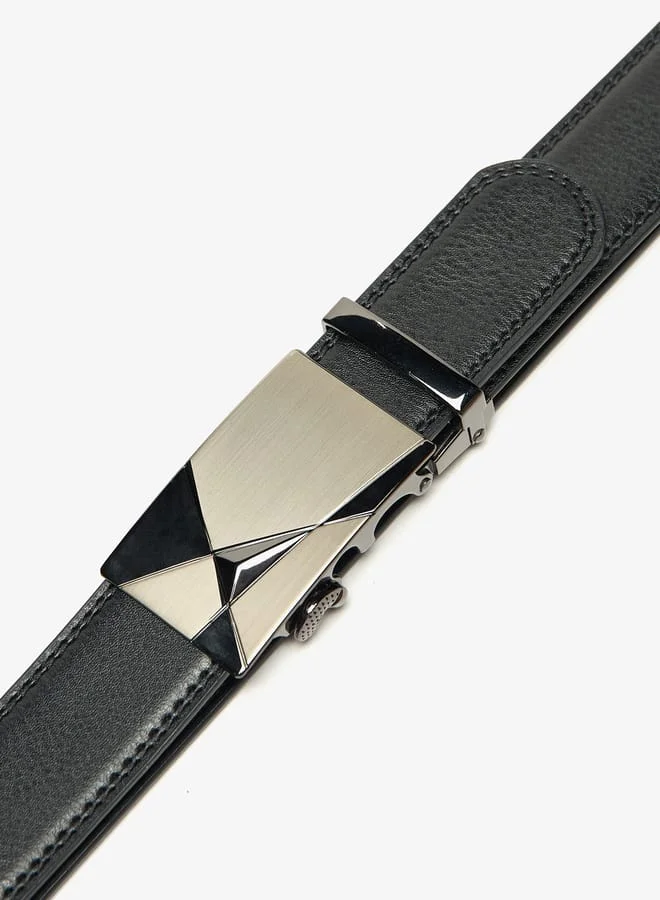 ال بي ال من شو اكسبرس Men's Solid Belt with Buckle Closure