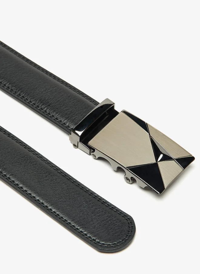 ال بي ال من شو اكسبرس Men's Solid Belt with Buckle Closure