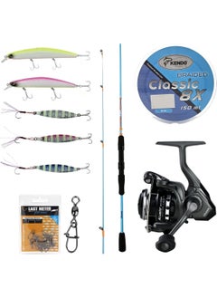 Yek Outdoor Yekoutdoor Okuma Spin Fishing Rod Set Okuma Fuel Spin 2.44 cm 15-40 gr 2 Piece Spin Rod&okuma Acuador ACU-5000A 3+1bb Fishing Reel 