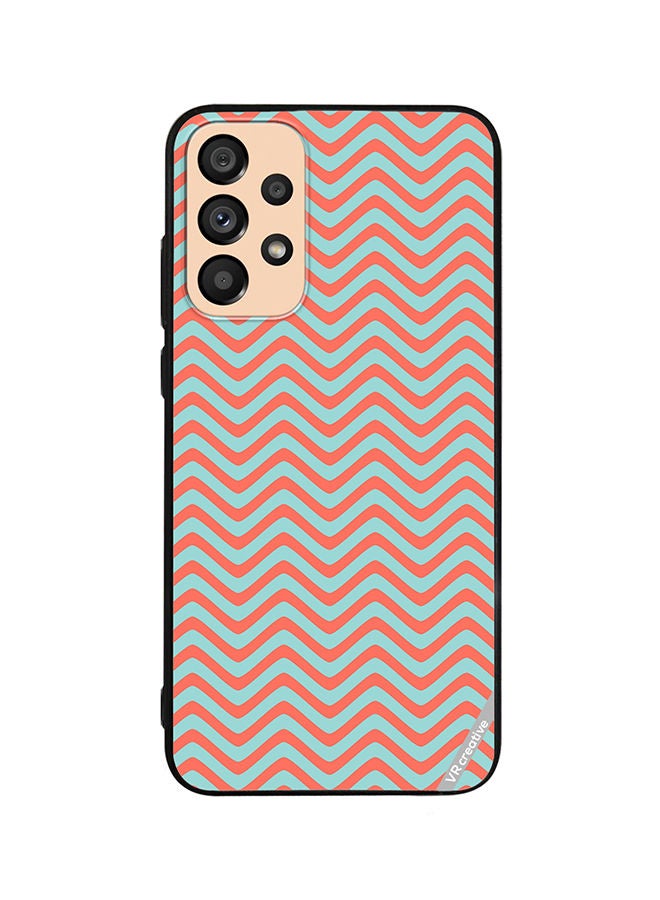 VR CREATIVE Protective Case Cover For Samsung Galaxy A72 Strips Design Multicolour - Image 1