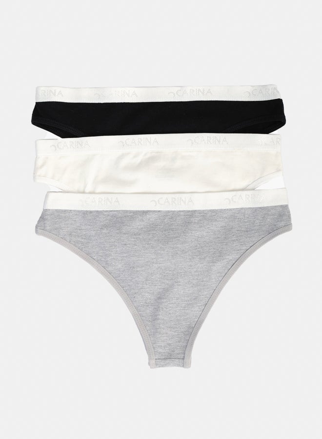 Carina Pack of 3 Colored Bikini Panties - Image 2