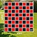QuadPro 2in1 Giant Checkers Board Game Tic Tac Toe Game Set Jumbo Outdoor Lawn Games with 46x46ft MachineWashable Mat 4 Ground Stakes Perfect Backyard Games for Kids Adults - Image 4