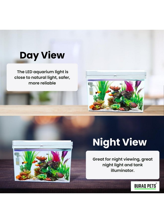 Buraq 4K Transparency Moulded Fashion Aquarium Mini Fish Tank with Filter & Light, Polycarbonate Material, Suitable for Home, Living Room and Office (33" L x 21" W x 24" H Cm) - Image 5