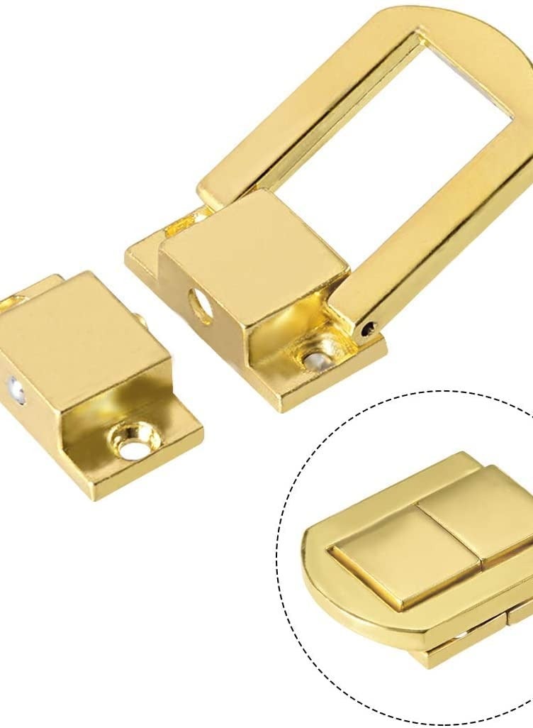 ROBUSTLINE Robustline Toggle Latch, Retro Style Decorative Hasp Jewellery Suitcase Box Catch w Screws, 4 Pcs (12)